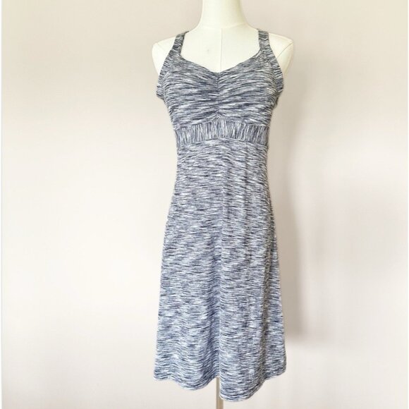 Prana Dresses & Skirts - Prana Athletic Dress Women M Amaya Gray Space Dye Outdoor Athleisure Tennis Golf
